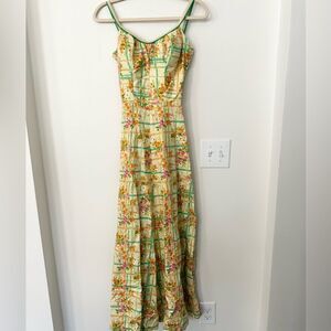 Deweese Design Vintage Floral Wide Leg Jimpsuit 11/12